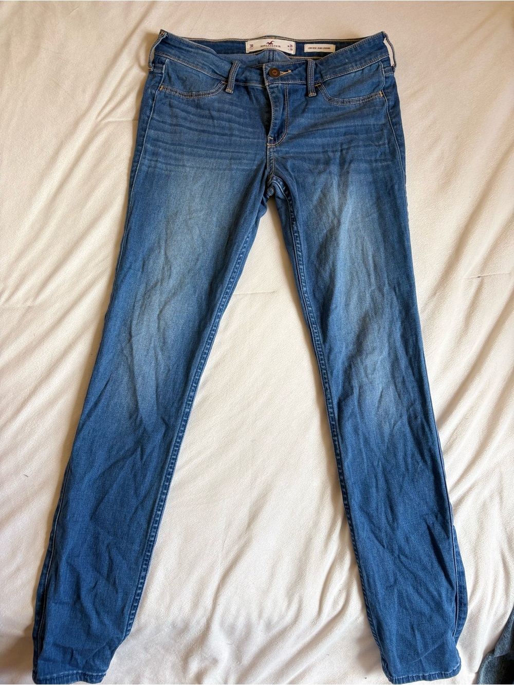 Hollister Mid-Blue Low Rise Jean Legging